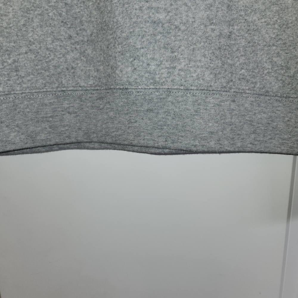 J. Crew Factory Light Gray Button Detail Mock Neck Sweatshirt Size S Super Soft - Picture 5 of 7